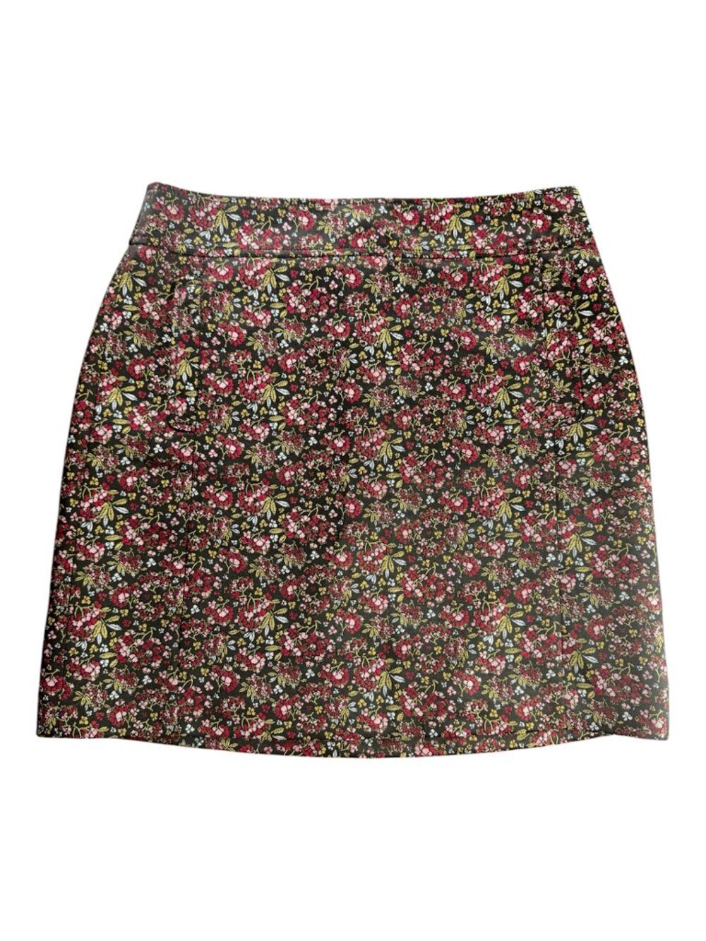 Ann Taylor LOFT Hydrangea Pocket Shift Mini Skirt Jacquard Floral Women's Size 8 - Picture 5 of 9